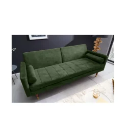 Sofa rozkładana MANILLA 196 cm ciemnozielona