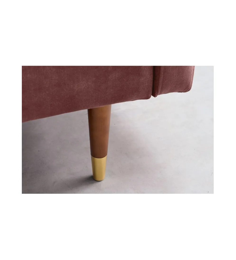 Sofa rozkładana MANILLA 196 cm różowa