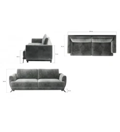 Sofa rozkładana MEGIS 250 cm z funkcją spania