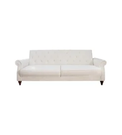 Sofa rozkładana RAYAN 220 cm kremowa