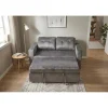 Sofa SMART 140 cm z funkcją spania welwet szary