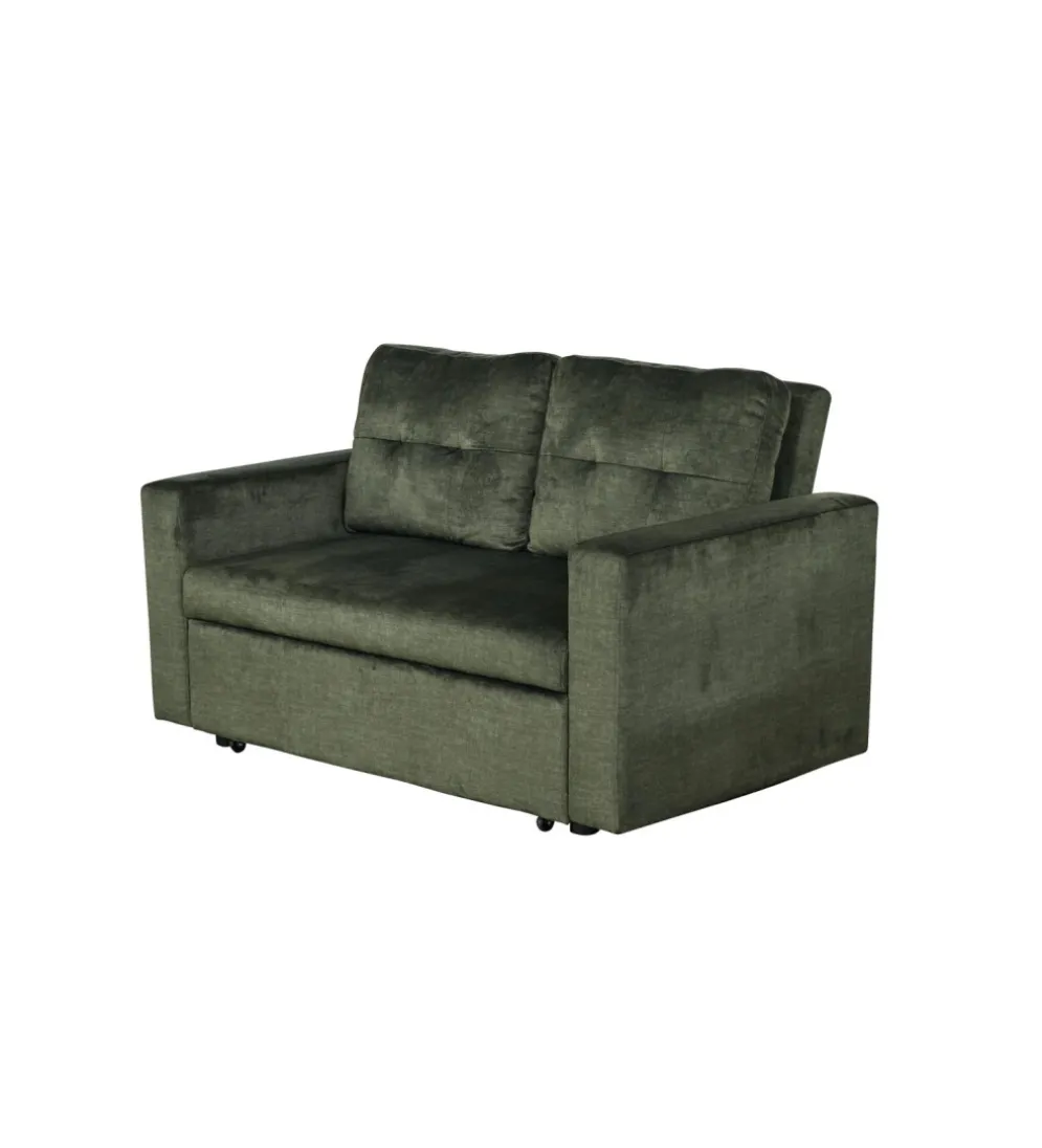 Sofa SMART 140 cm z funkcją spania zielony