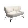 Sofa Snow 234 cm Bouclé biała