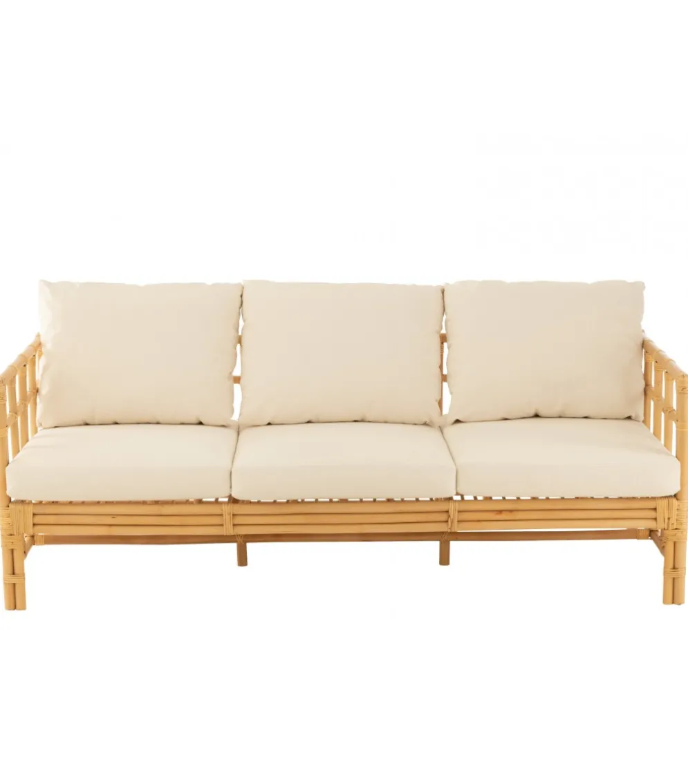 Sofa trzyosobowa ELISE 187 cm rattan