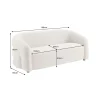 Sofa VOQUE 200 cm chenille beżowa