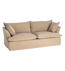 Sofa ZAPLASO 221 cm beżowa
