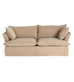 Sofa ZAPLASO 221 cm beżowa