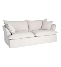 Sofa ZAPLASO 221 cm biała