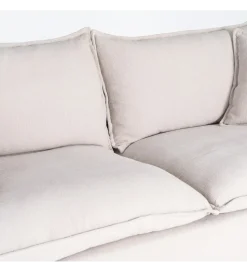 Sofa ZAPLASO 221 cm biała