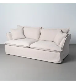 Sofa ZAPLASO 221 cm biała