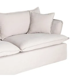 Sofa ZAPLASO 221 cm biała
