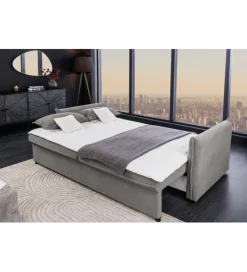 Sofa z funkcją spania APARTMENT 215 cm szara