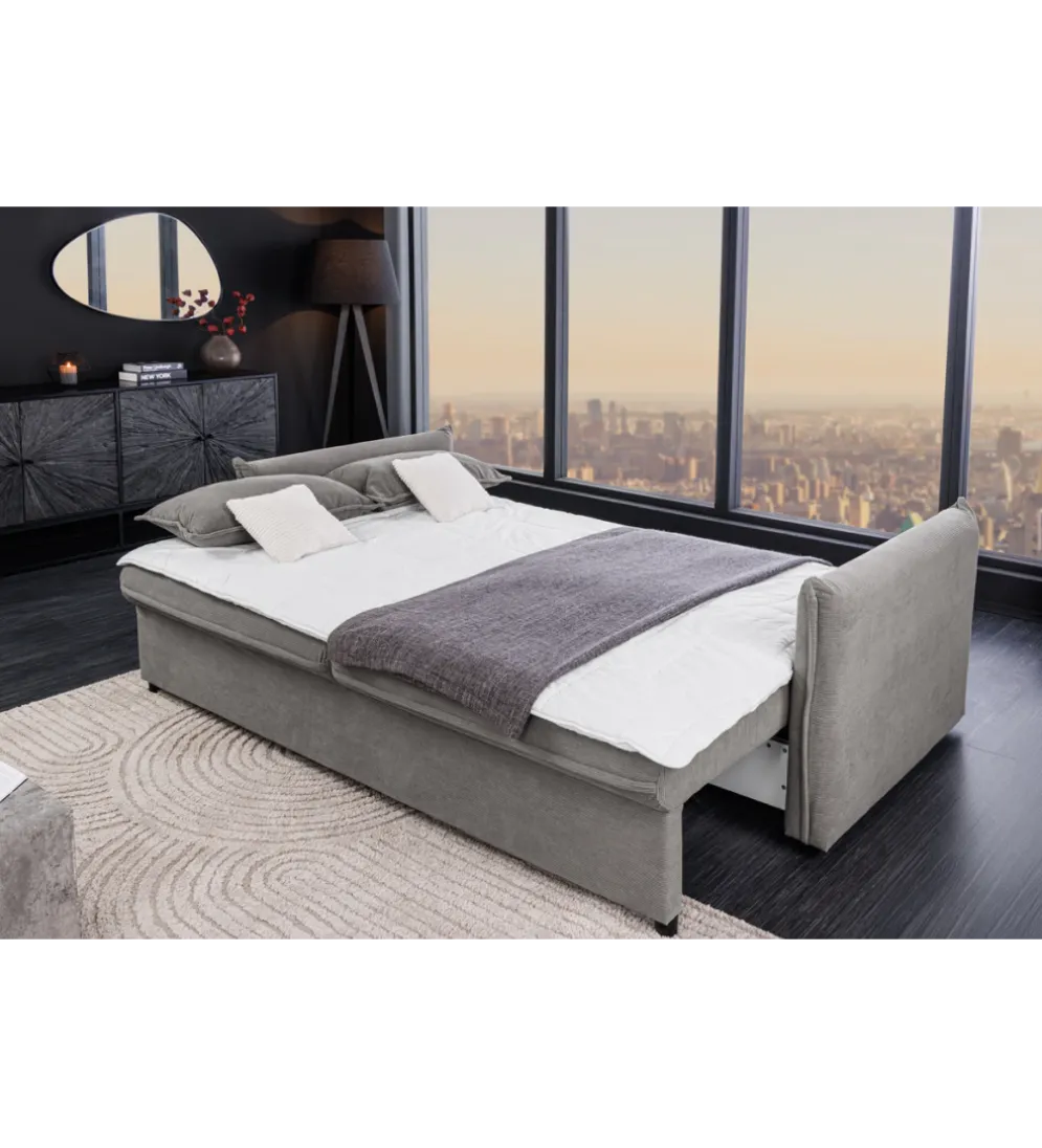 Sofa z funkcją spania APARTMENT 215 cm szara