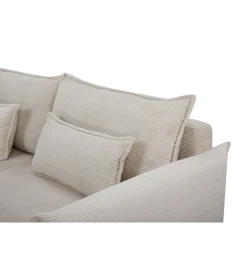 Sofa z funkcją spania APARTMENT 215 cm cord beżowy