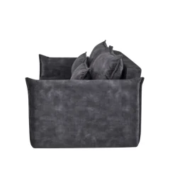 Sofa z funkcją spania APARTMENT 215 cm welur szara