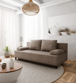 Sofa z funkcją spania ROSSO 200 cm beżowy