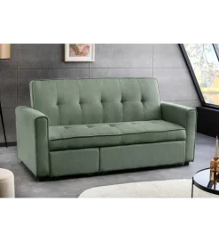 Sofa z funkcją spania SMART 180 cm cord zielony