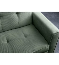 Sofa z funkcją spania SMART 180 cm cord zielony