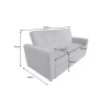 Sofa z funkcją spania SMART 180 cm cord szary