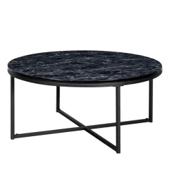 Solik kawowy NIOZOS 80 cm w optyce czarnego marmuru