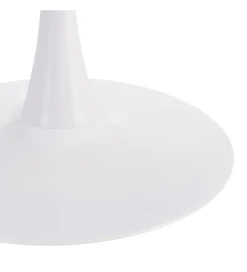 Stół AGARA 100 cm biały naturalny blat