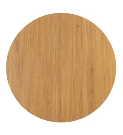 Stół AGARA 100 cm czarny naturalny blat