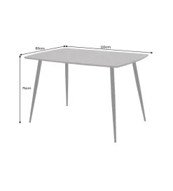 Stół APARTMENT 120 cm szary