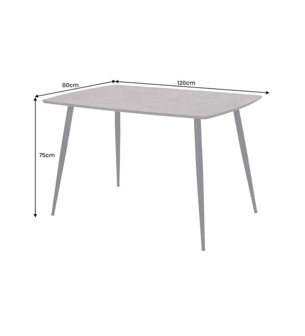 Stół APARTMENT 120 cm szary
