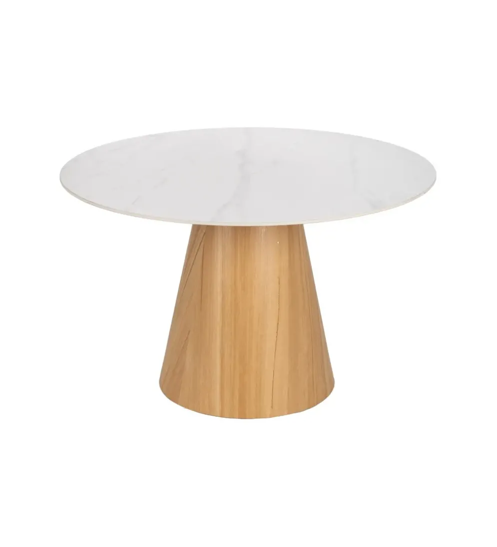 Stół ARPYK 120 cm naturalny blat ceramika