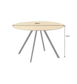 Stół ATELIER 120 cm kolor naturalnego dębu