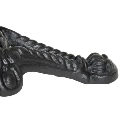 Stół AUESON 110 cm czarny blat w optyce marmuru