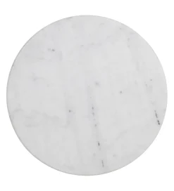 Stół AUESON 110 cm czarny blat w optyce marmuru
