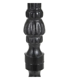 Stół AUESON 110 cm czarny blat w optyce marmuru