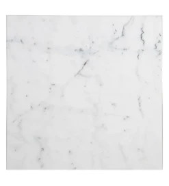 Stół AUESON 70 cm czarny blat w optyce marmuru