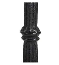 Stół AUESON 70 cm czarny blat w optyce marmuru