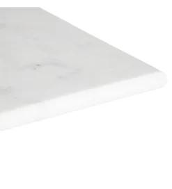 Stół AUESON 70 cm czarny blat w optyce marmuru