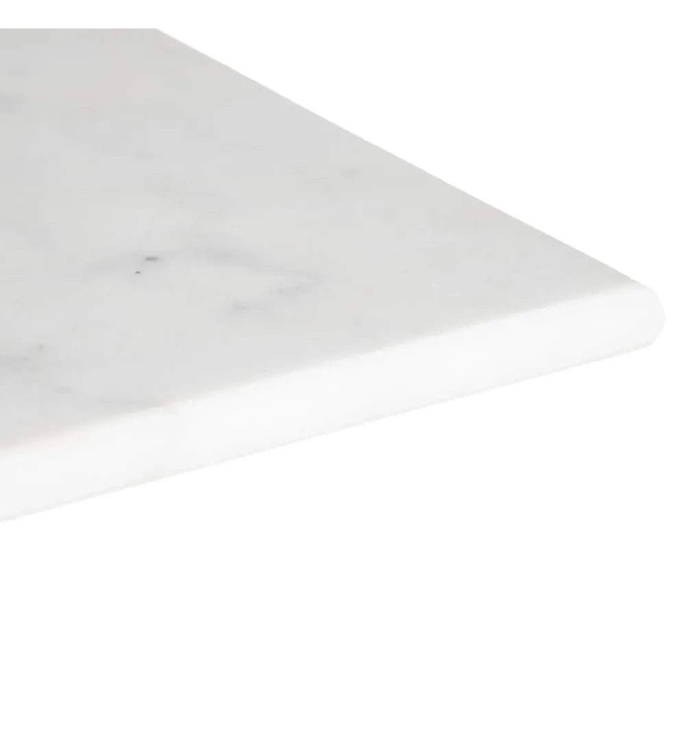 Stół AUESON 70 cm czarny blat w optyce marmuru