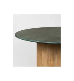 Stół AUXY 115 cm drewno mango marmur
