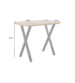 Stół barowy WILD 120 cm wygląd naturalnego dębu