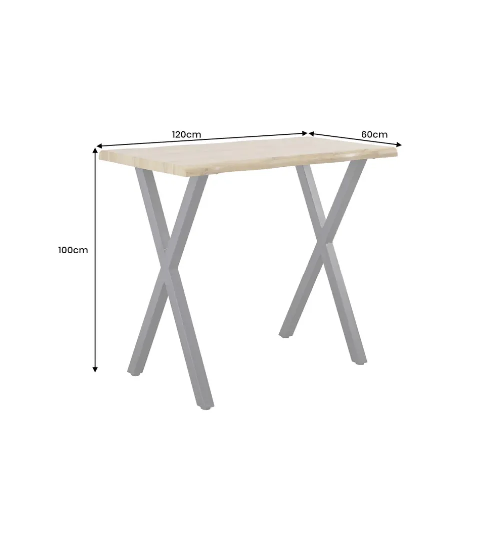 Stół barowy WILD 120 cm wygląd naturalnego dębu