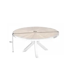 Stół Barracuda 140 cm drewno teak