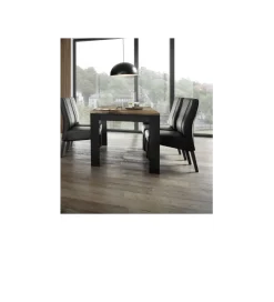 Stół BASIC 180 Cm X 90 Cm czarny z dodatkiem koloru klon Pero