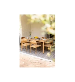Stół Bella 180 x 90 cm drewno teak naturalny