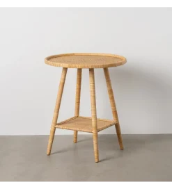 Stół BYMYS 60 cm ratan naturalny