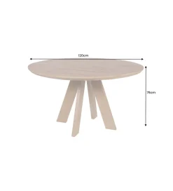 Stół Craft ART WOOD 120 cm drewno mango naturalny