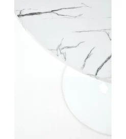 Stół DENVER 80 cm w optyce białego marmuru