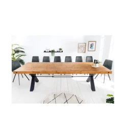 Stół FACTORY 300 cm drewno sosna brąz