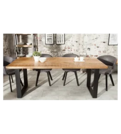 Stół Factory Iron Craft 200 cm drewno Mango