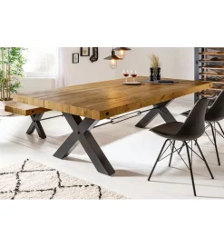 Stół FACTORY Thor 200 cm drewno sosna brąz