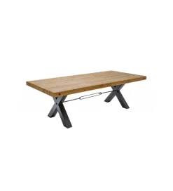 Stół FACTORY Thor 200 cm drewno sosna brąz